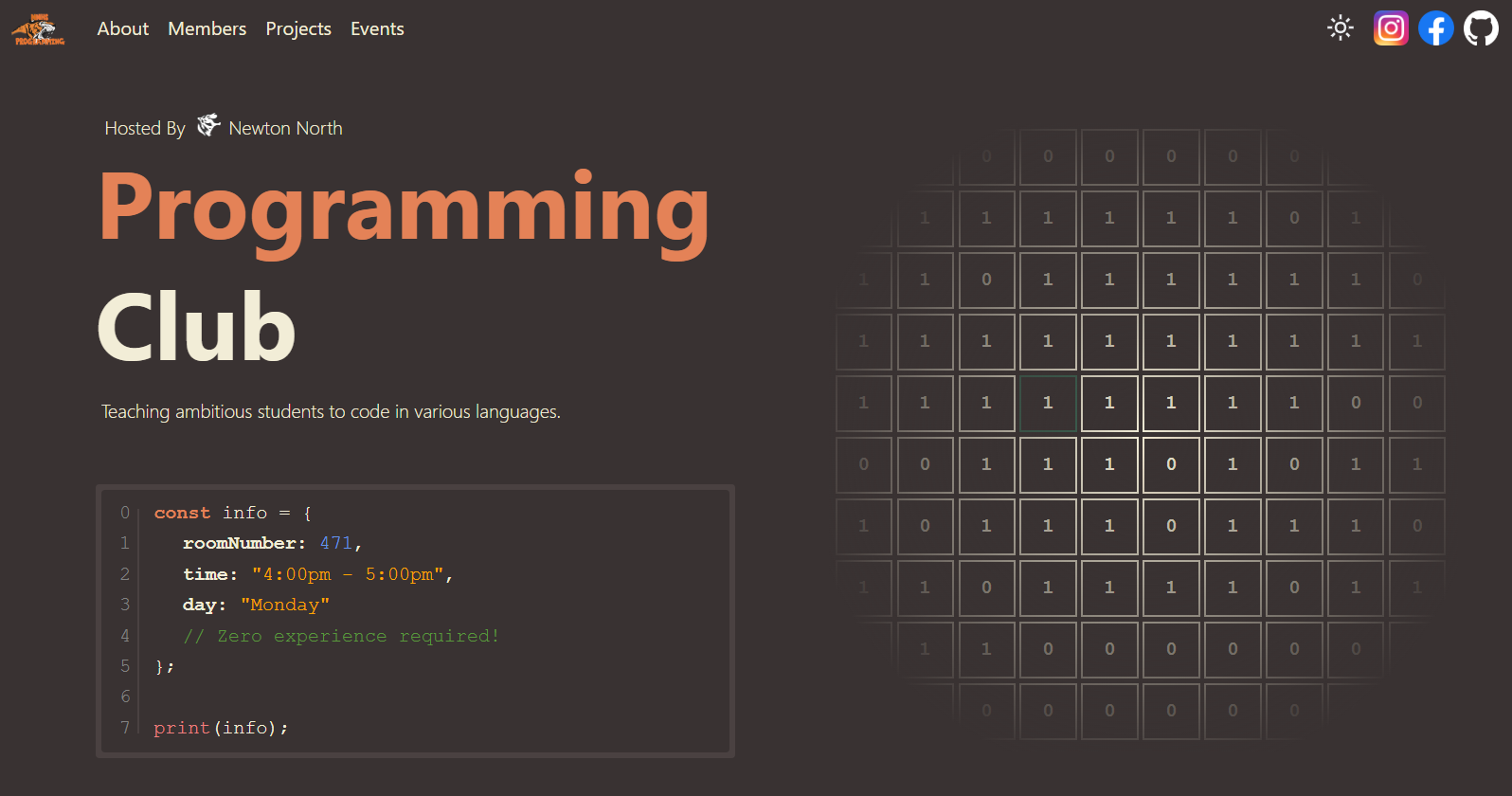 Programming Club Website