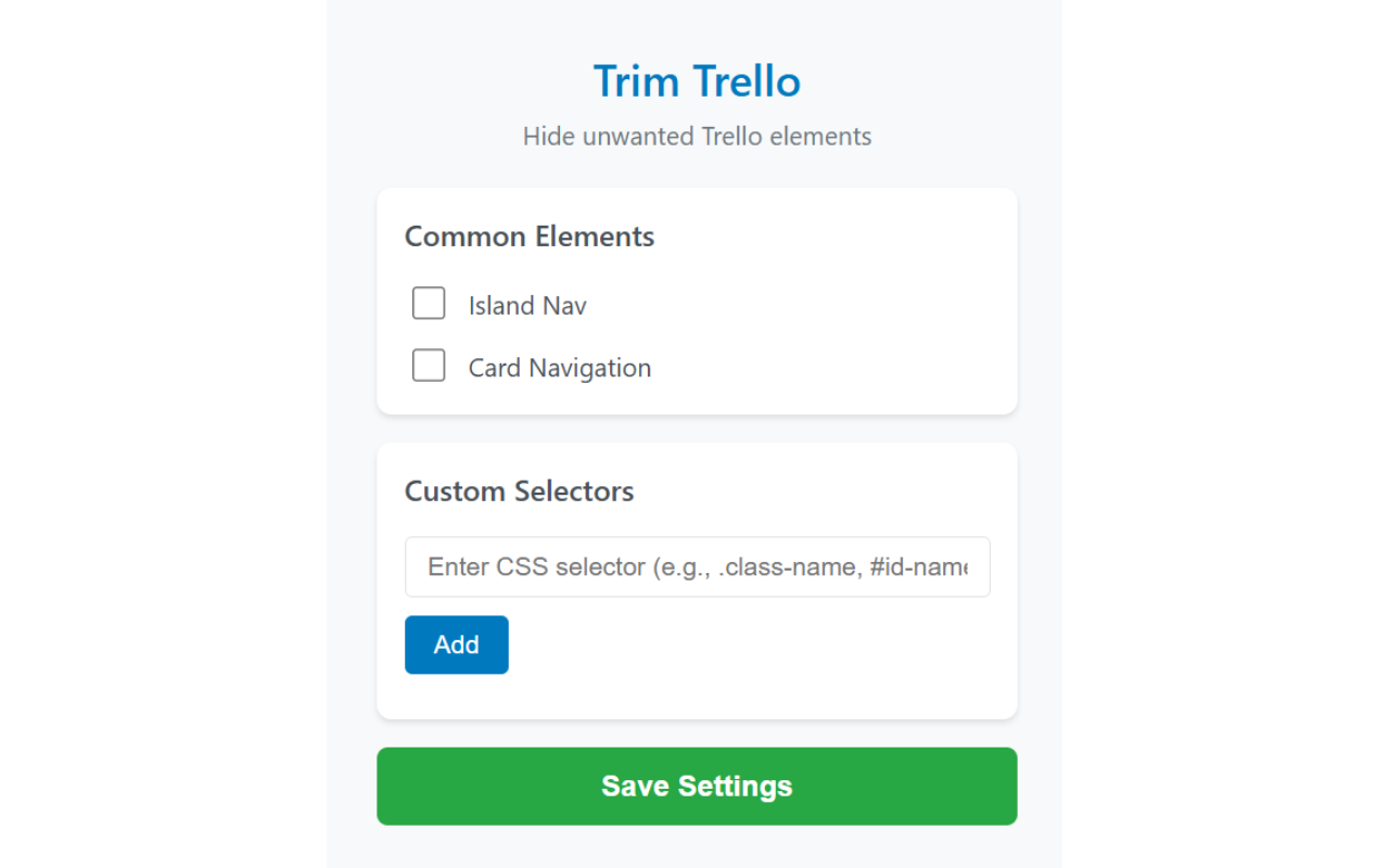 Trim Trello